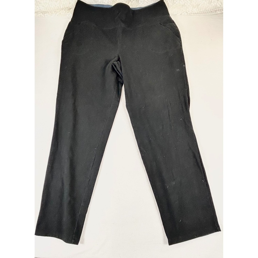 Women with Control Black‎ Straight Leg Tummy Control Pants 2XT Tall A381589
